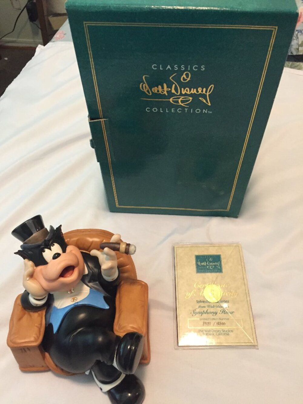 Disney WDCC Symphony Hour Sylvester Macaroni Figurine with Box & COA Limited Ed